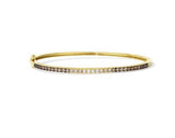 14K Honey Gold 1.00cttw Chocolate Ombre Diamond Bangle by LeVian
