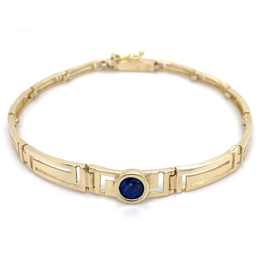 Estate Lapis Lazuli Bracelet