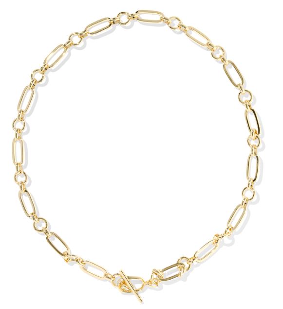 Sylvia Gold Plated Metal Link & Chain Necklace by Kendra Scott