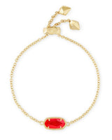 Elaina Gold Plated Red Illusion Delicate Chain Bracelet by Kendra Scott