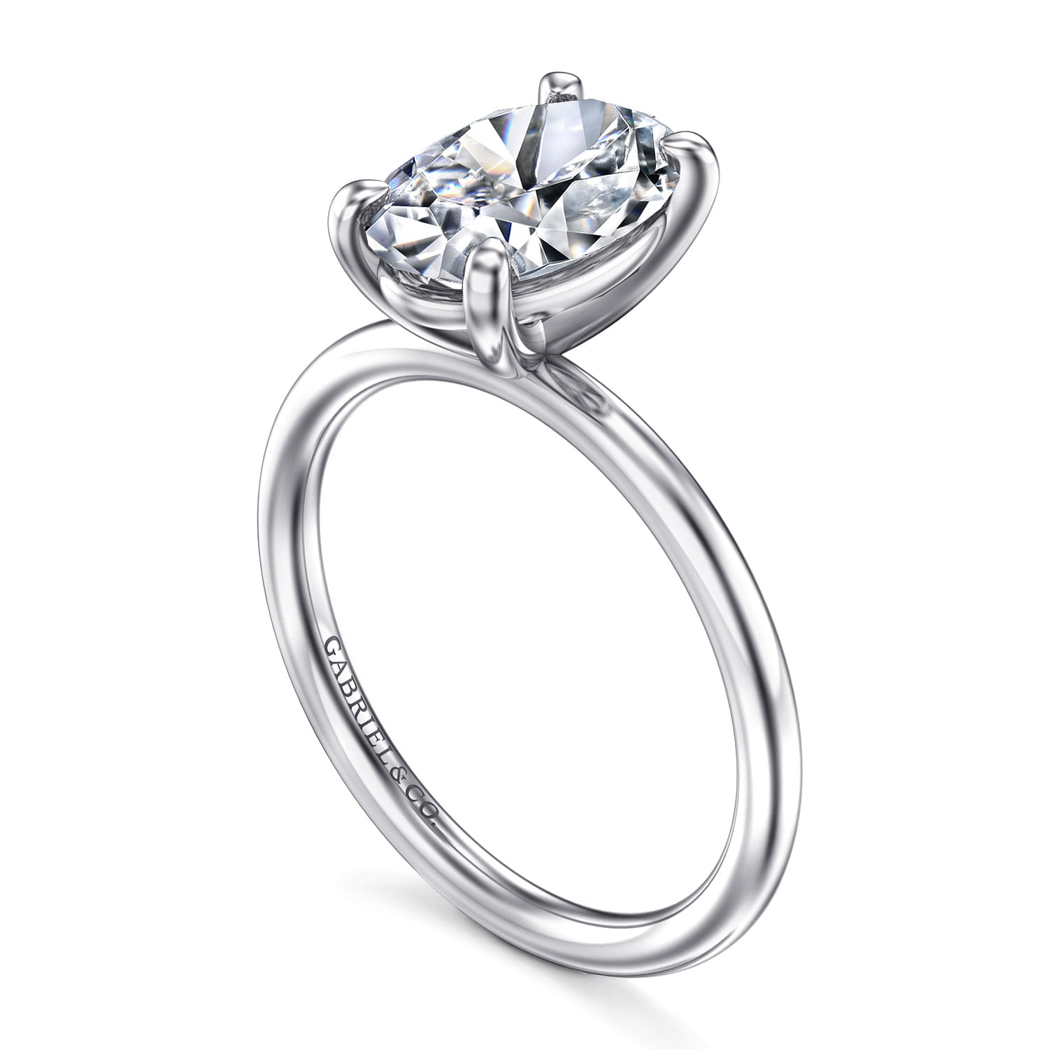 White Gold Semi-Mount Engagement Ring