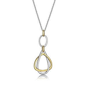 Sterling Silver & Yellow Gold Plated Fashion Necklace by ELLE