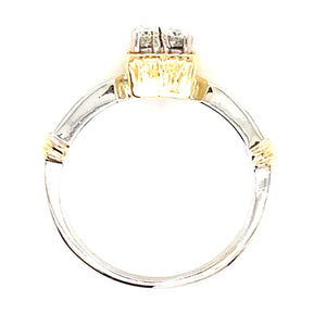 Estate Two-Tone Diamond Ring