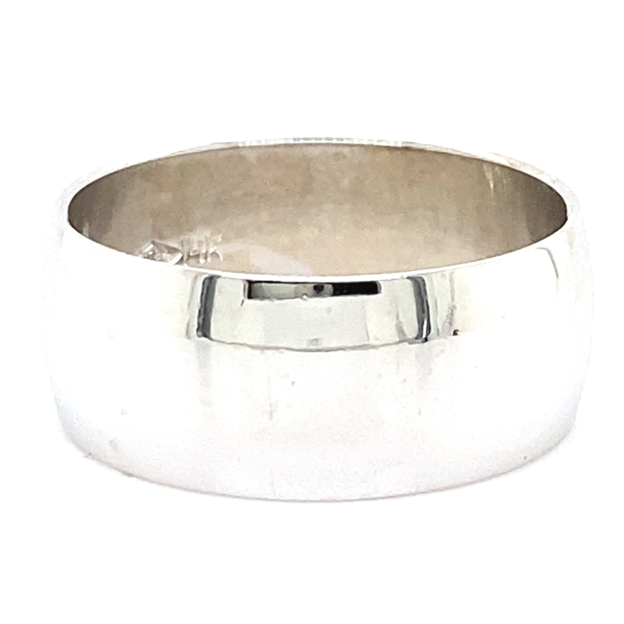 Estate 8mm White Gold Band