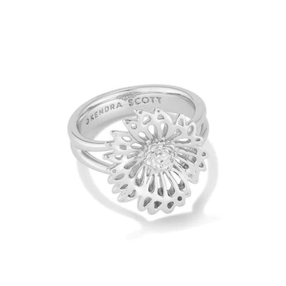 Brielle Silver Plated Band Ring Sz 8 by Kendra Scott