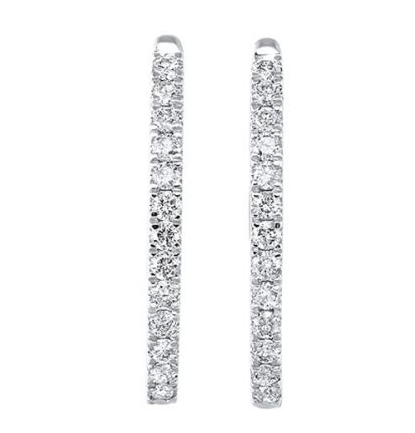 Diamond Hoop Earrings