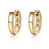 Sterling Silver & Yellow Gold Plated Hoop Earrings by ELLE