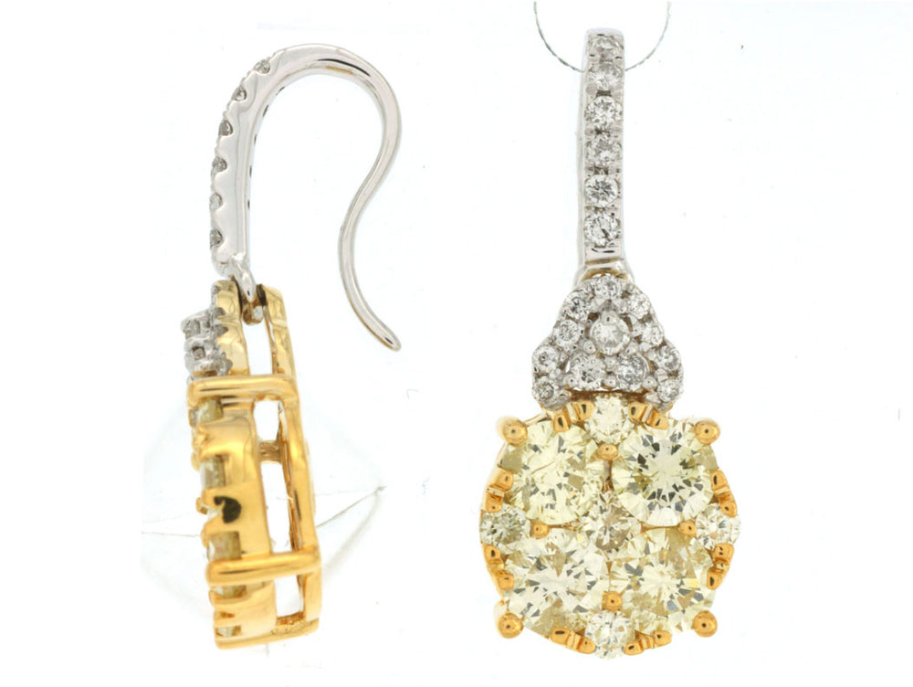 Yellow Diamond Earrings