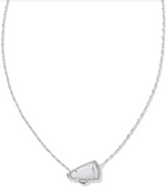 Cheer Silver White MOP Short Pendant Necklace by Kendra Scott