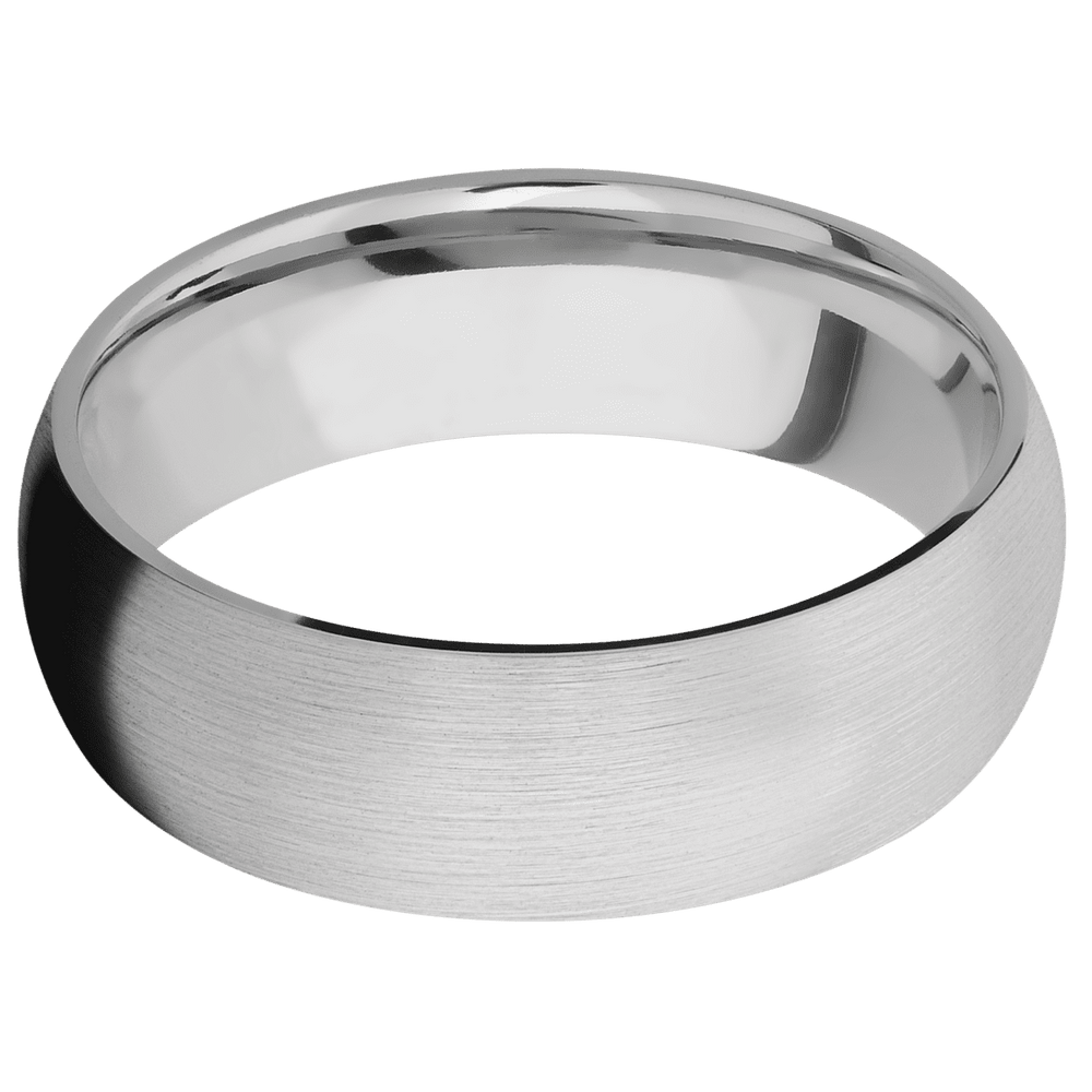 14K White Gold + Satin Finish