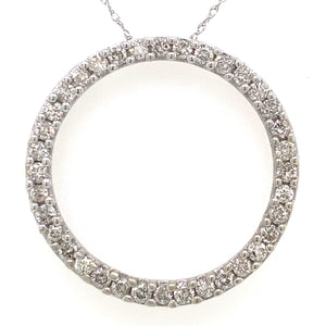 Estate Diamond Circle Necklace