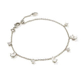 Cailin Silver White CZ Delicate Chain Bracelet by Kendra Scott