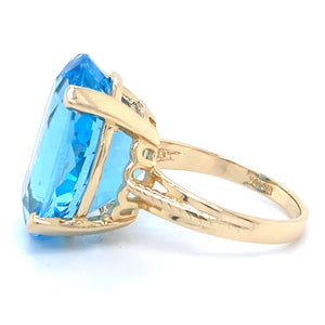 Estate Blue Topaz Ring