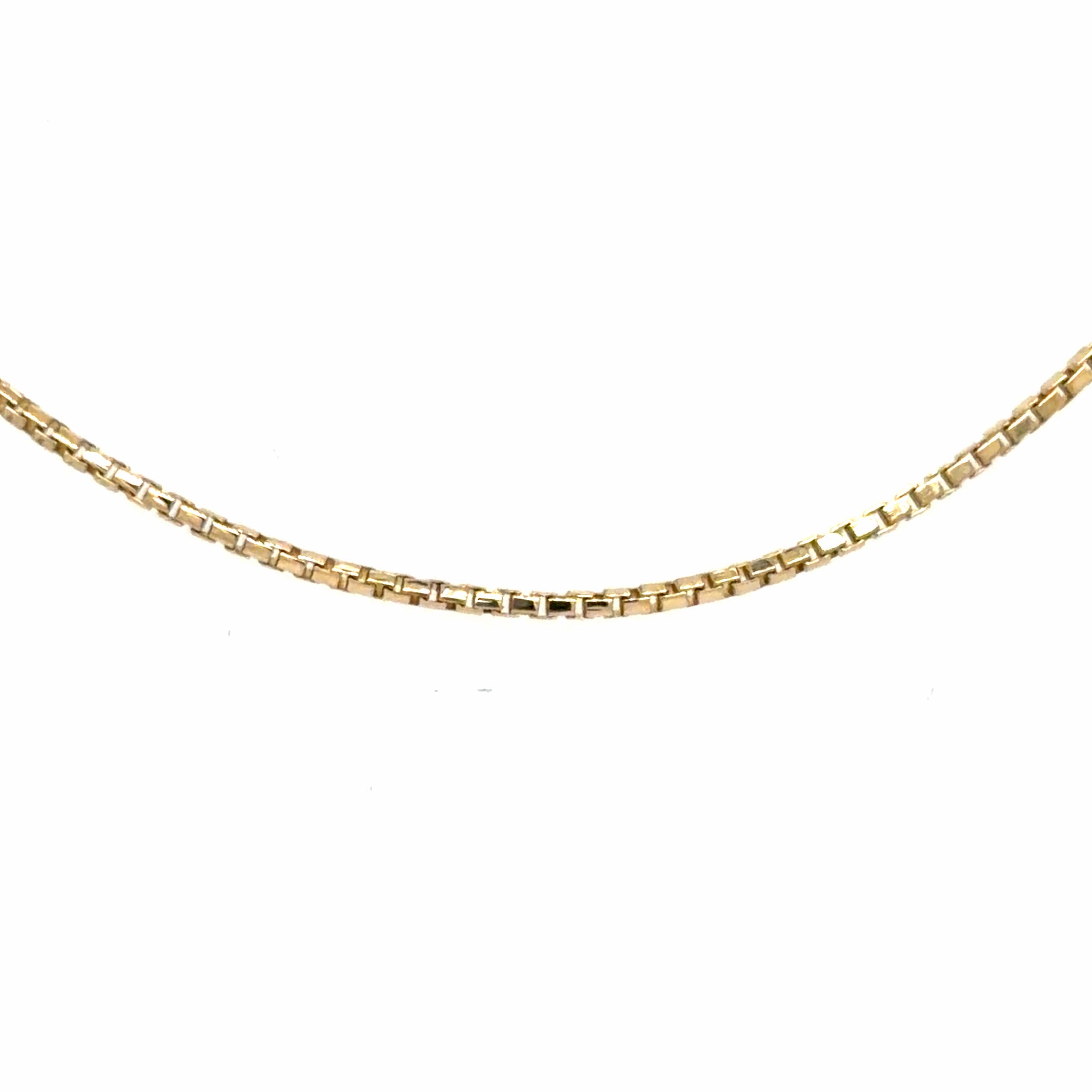 Estate 30" Yellow Gold 0.8mm Box Chain