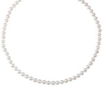 14K Yellow Gold 6-6.5mm Akoya Pearl Necklace 18"