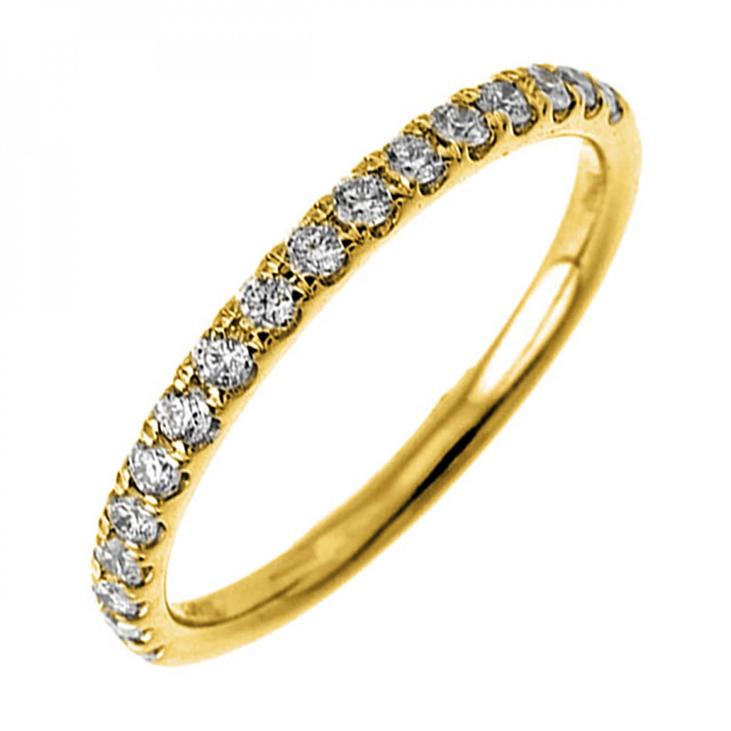 14K Yellow Gold 0.33cttw Diamond Wedding Band