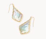 Alex Gold Plated Faceted Drop Earrings, Ivory Illusion by Kendra Scott