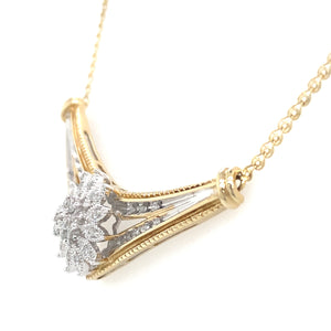 Estate Diamond V-Necklace