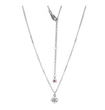 Sterling Silver Genuine Moissanite Birthstone Necklace by ELLE