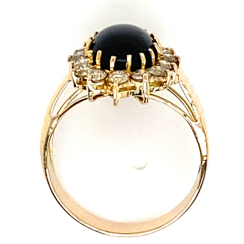 
            
                Load image into Gallery viewer, Estate Black Onyx Ring
            
        