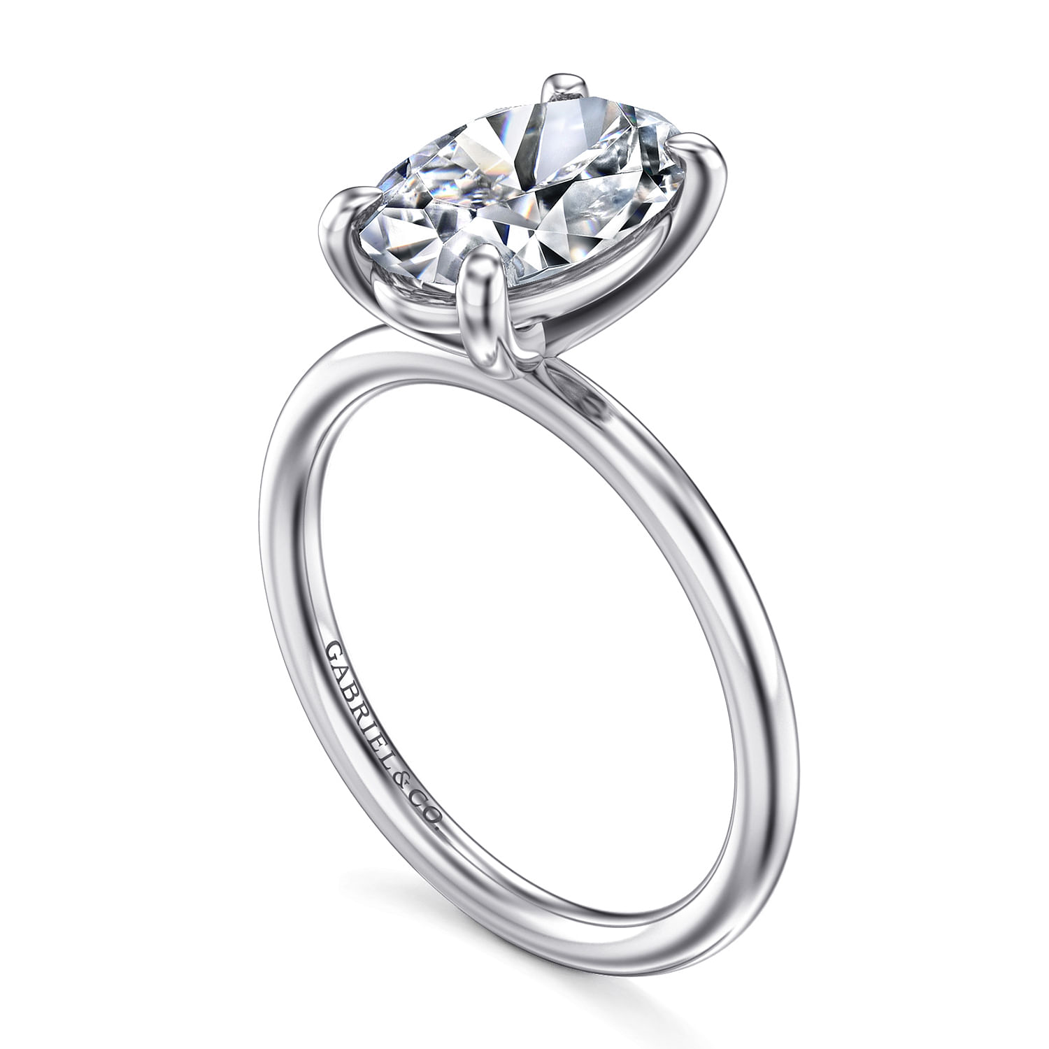 White Gold Semi-Mount Engagement Ring