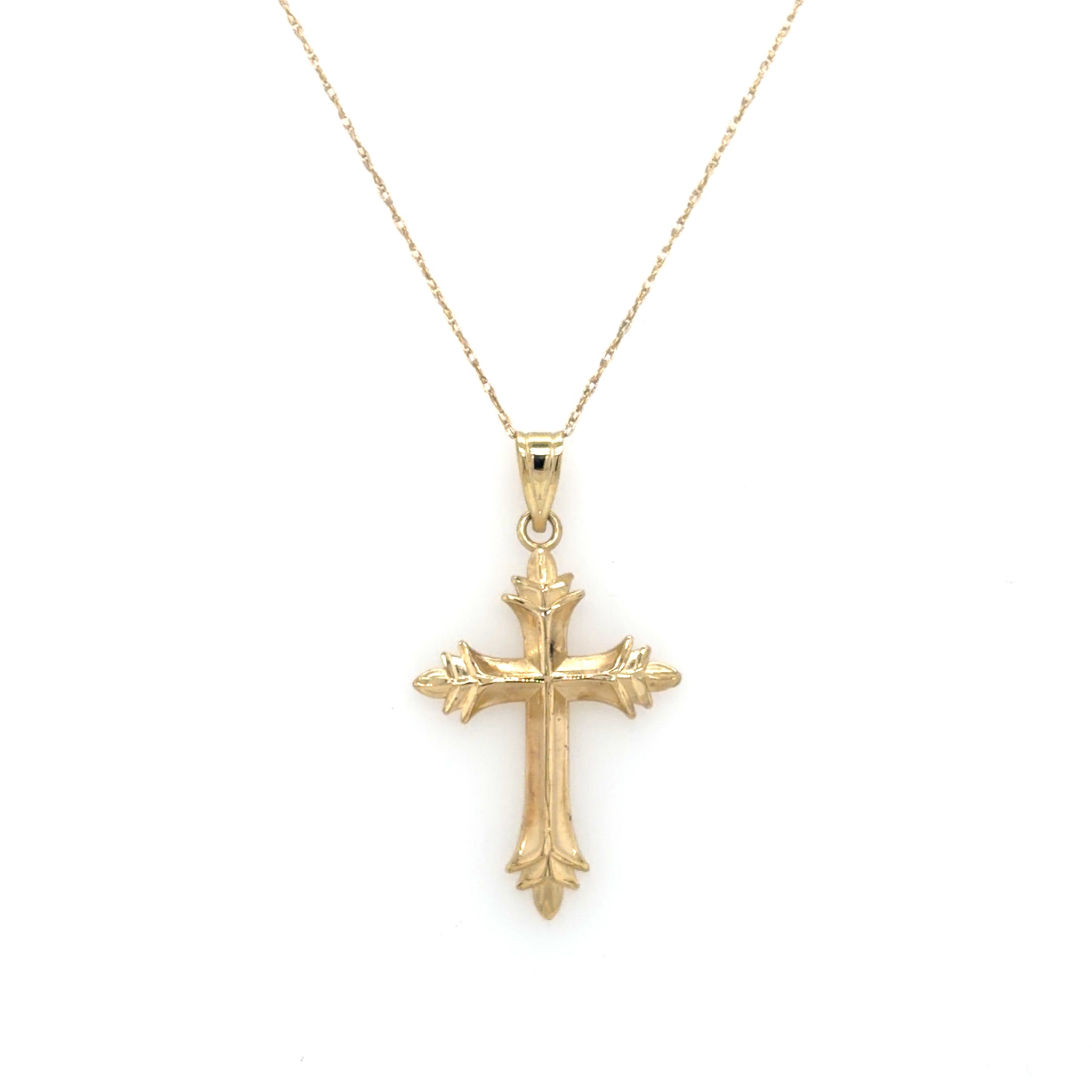 Estate Ornate Cross Necklace