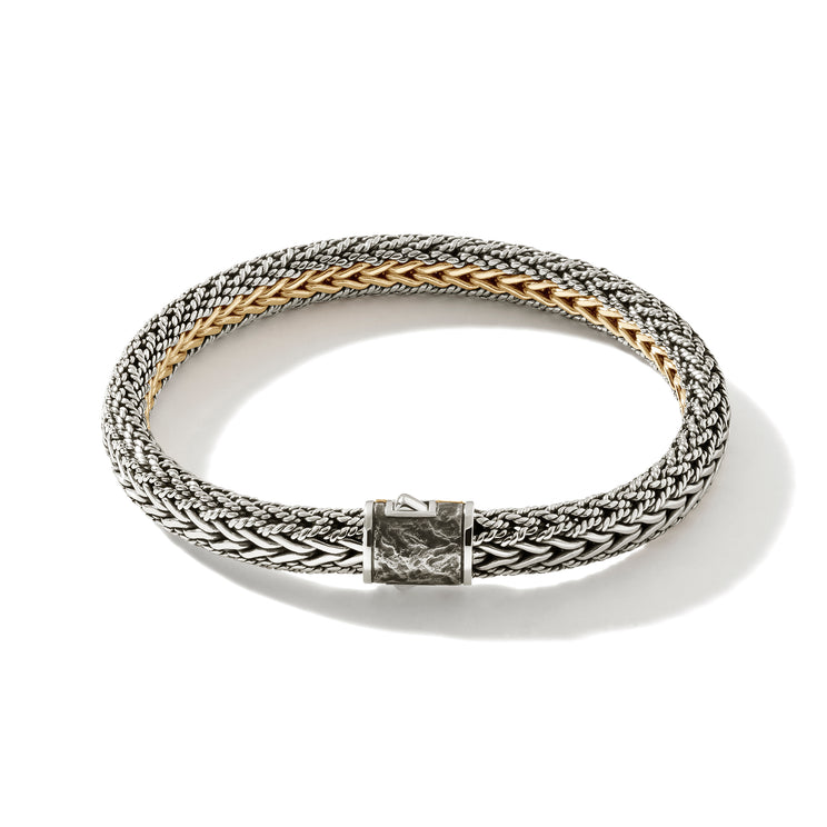 Classic Chain Sterling Silver and Gold Reversible Bracelet by John Hardy