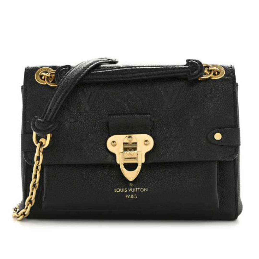 PREOWNED Louis Vuitton Vavin BB Black Calfskin Shoulder Bag