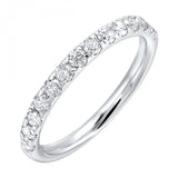 14K White Gold 0.50cttw Diamond Wedding Band