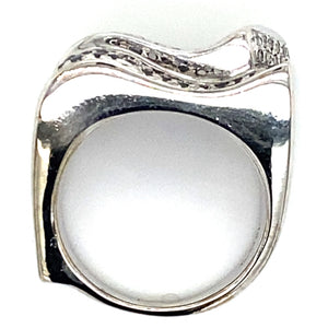 Estate Black & White Diamond Ring