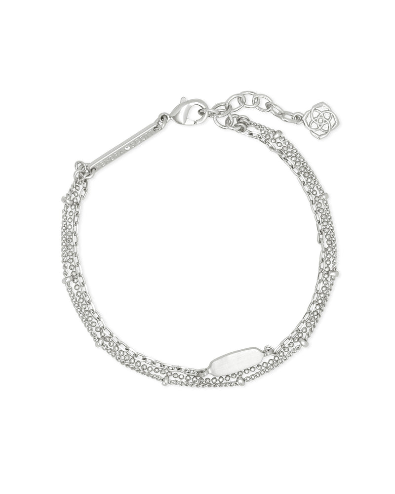 Fern Multi Strand Bracelet Bright Silver Metal by Kendra Scott