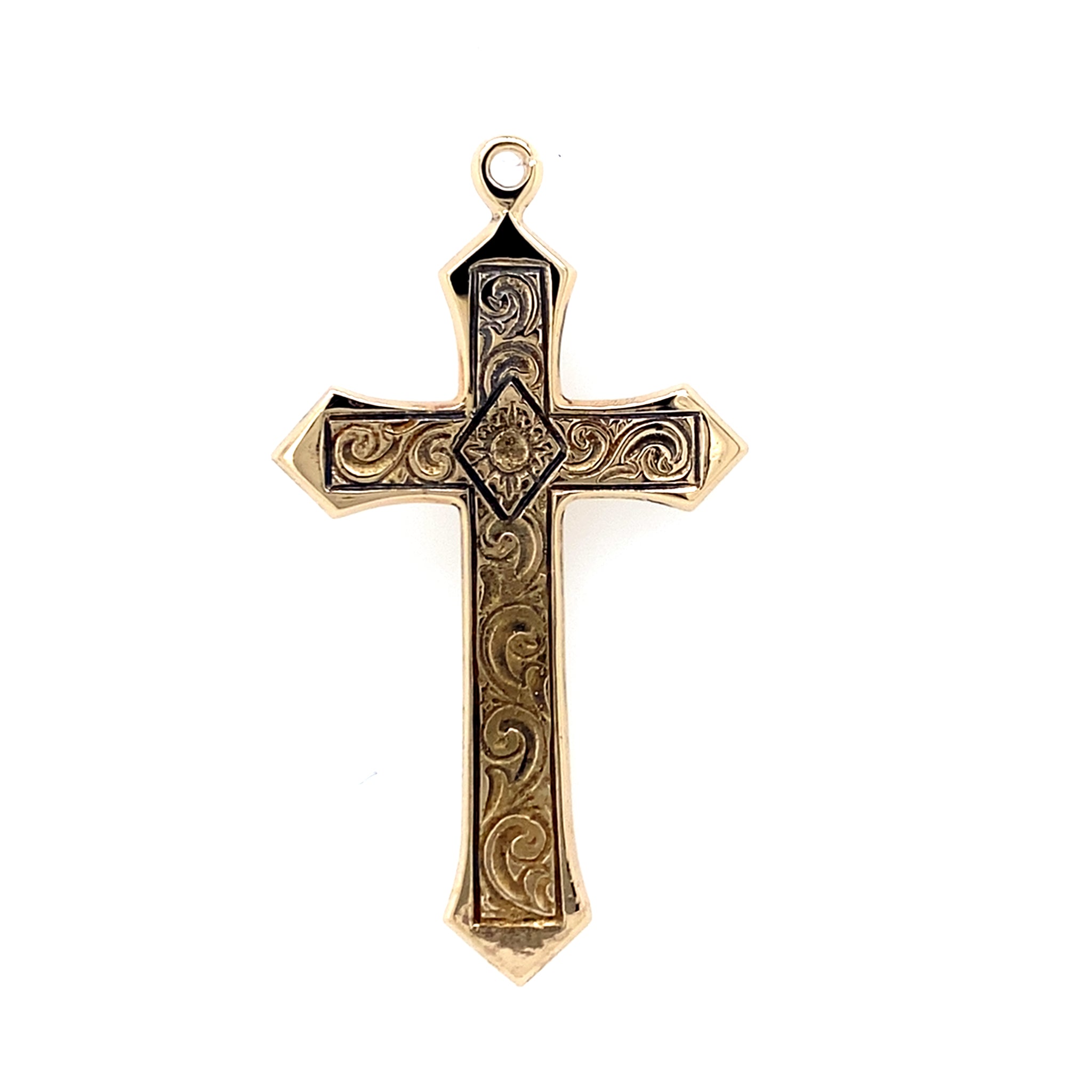 Estate Fancy Cross Pendant