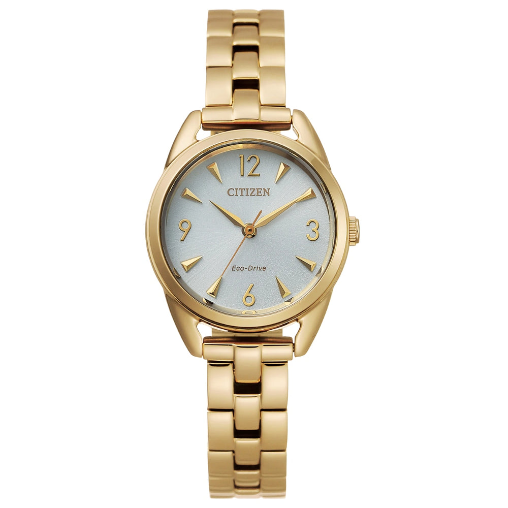 Weekender Gold-Tone Stainless Steel Bracelet with White Face by Citizen