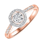 Modern Round Diamond Engagement Ring