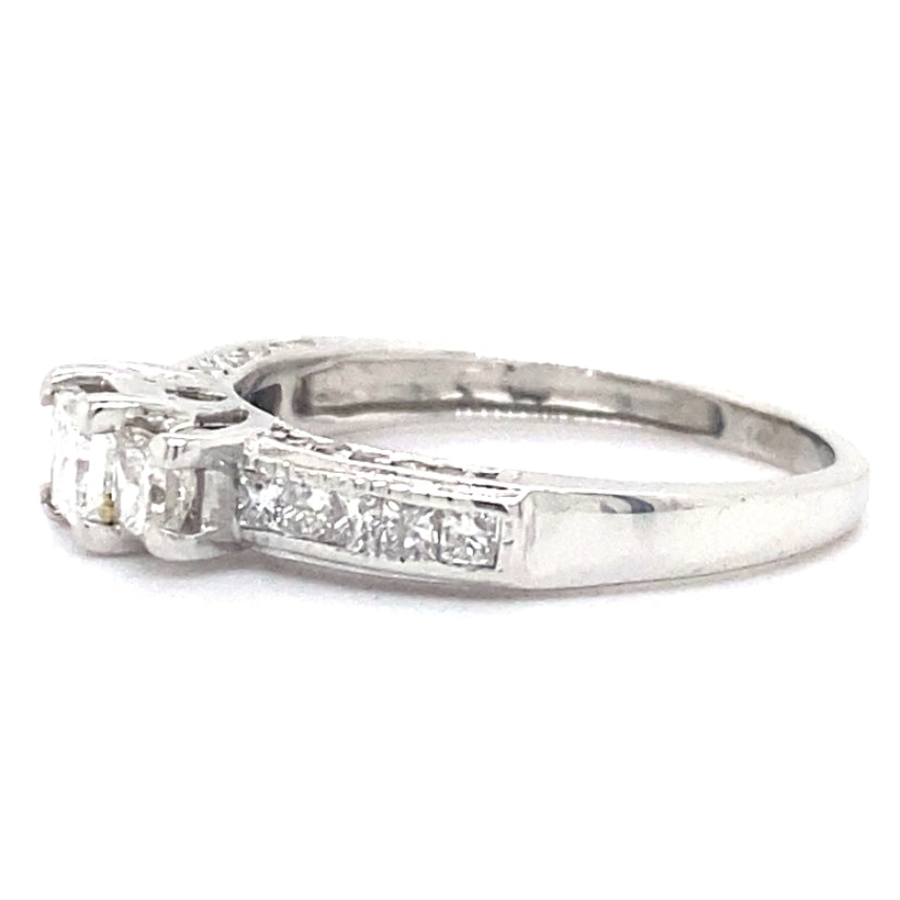 Estate Princess Cut Engagement Ring