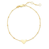 Ari Heart 18K Gold Vermeil Delicate Chain Bracelet by Kendra Scott