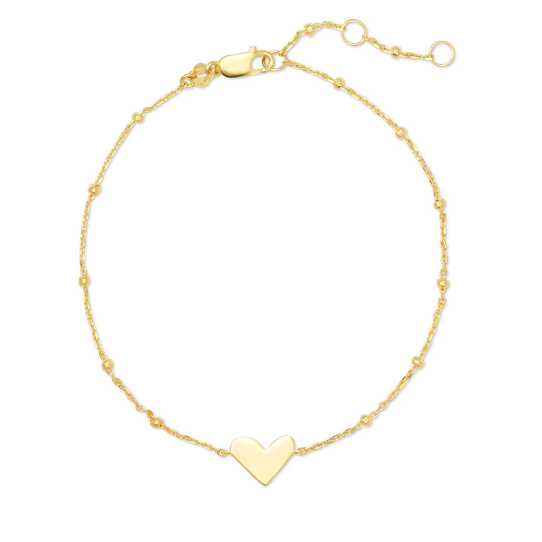 Ari Heart 18K Gold Vermeil Delicate Chain Bracelet by Kendra Scott