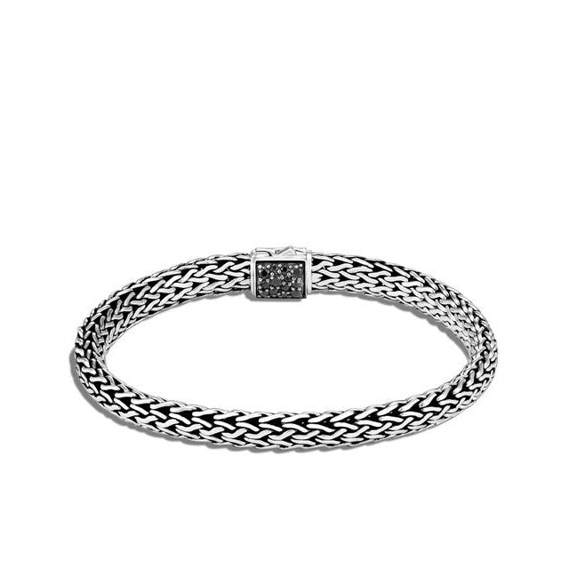 Icon Silver Reversible Birthstone Bracelet in Ruby by John Hardy