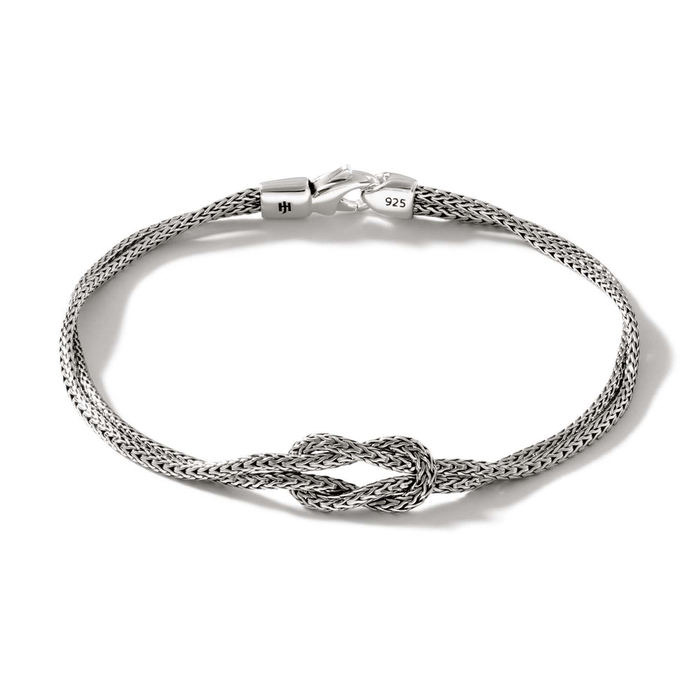 Love Knot Silver Chain Double Row Bracelet by John Hardy