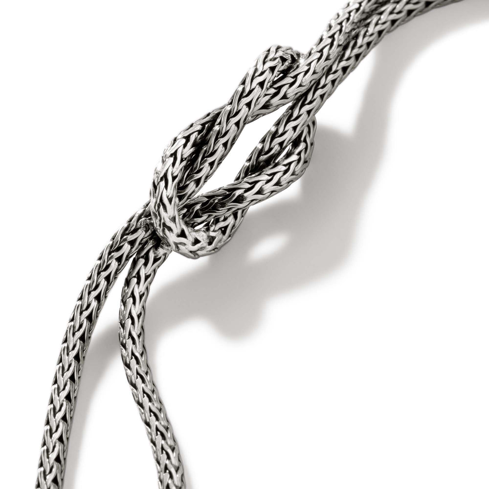 Love Knot Silver Chain Double Row Bracelet by John Hardy