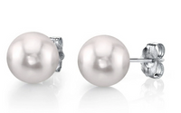 14K White Gold 5mm "A" Akoya Cultured Pearl Earrings