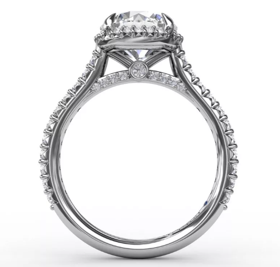 White Gold Diamond Semi-Mount Ring