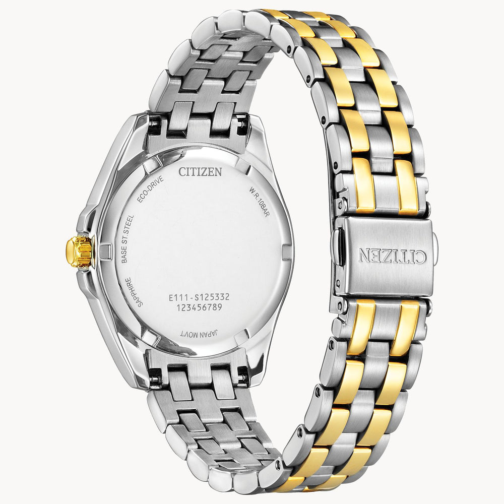 Ladies Corso Eco-Drive Two-Tone White MOP by Citizen