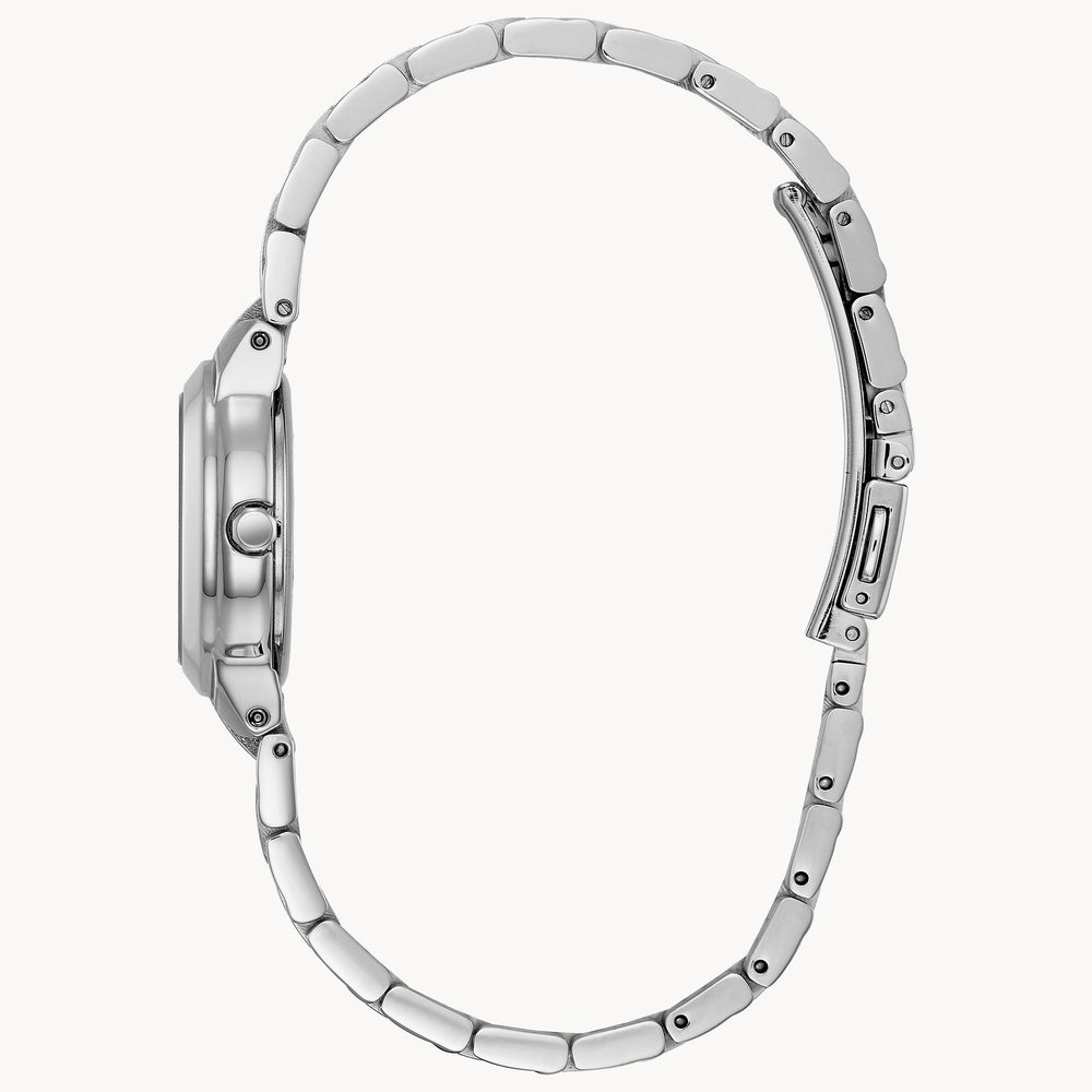 Ladies Eco-Drive Stainless Steel Watch with Blue Mother of Pearl Dial by Citizen