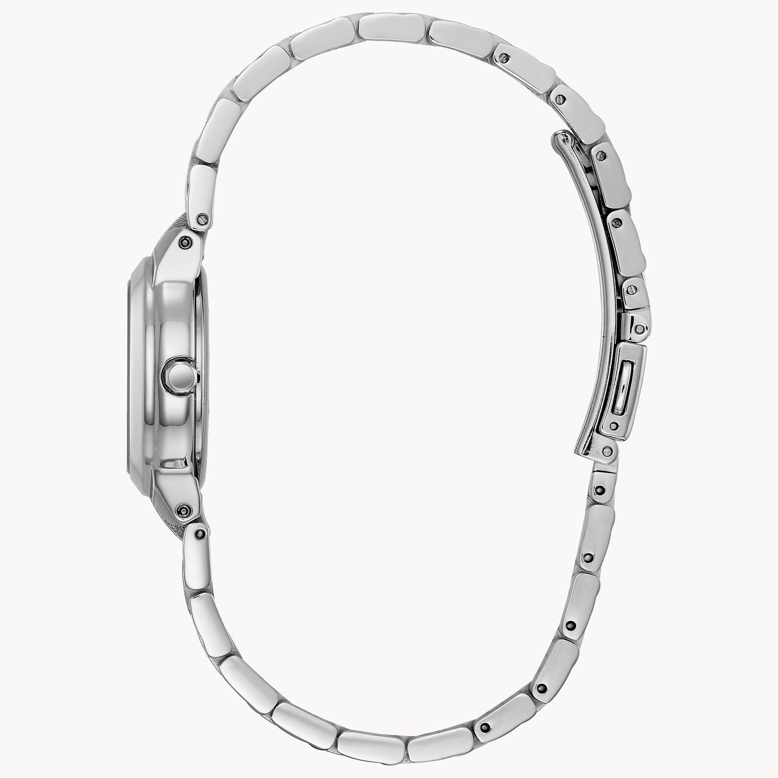 Ladies Eco-Drive Stainless Steel Watch with Blue Mother of Pearl Dial by Citizen