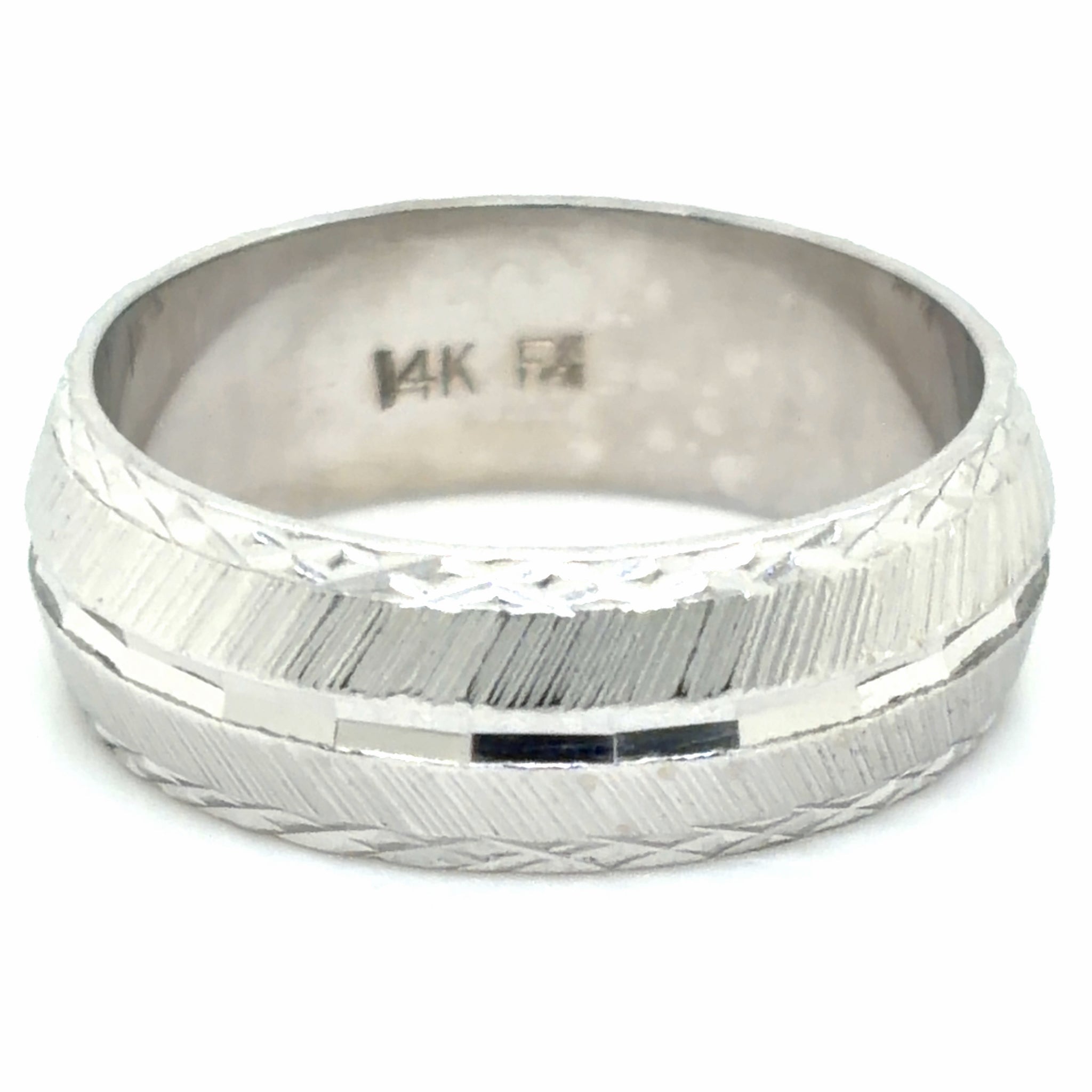 Estate Textured Men's Wedding Band