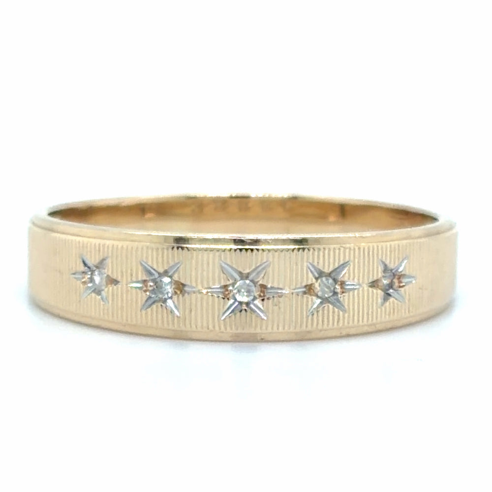 Estate size 12.25 Diamond Star Band