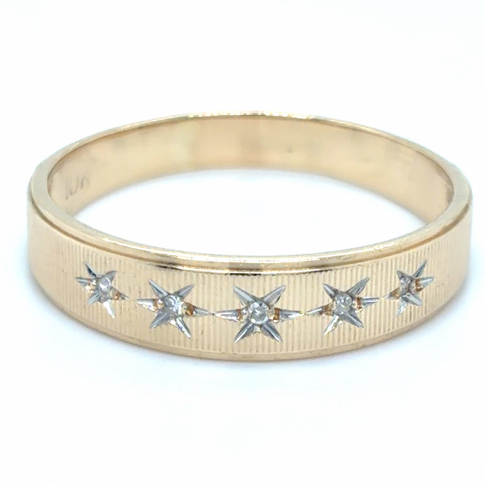 Estate size 12.25 Diamond Star Band
