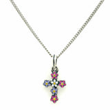 Estate Floral Enamel Cross