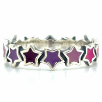 Estate Enamel Star Ring